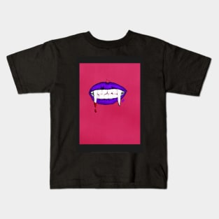 Vampire fangs Kids T-Shirt